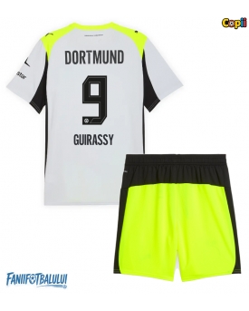 Borussia Dortmund Serhou Guirassy #9 Echipament de Fotbal Replică 2025-26 Copii Deplasare (+ Șorturi)